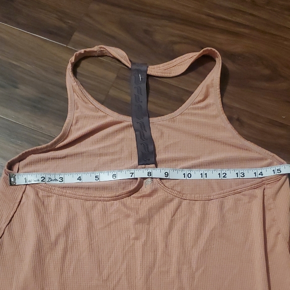 Fabletics Peach and Gray Racerback Tank Top - Picture 6 of 7